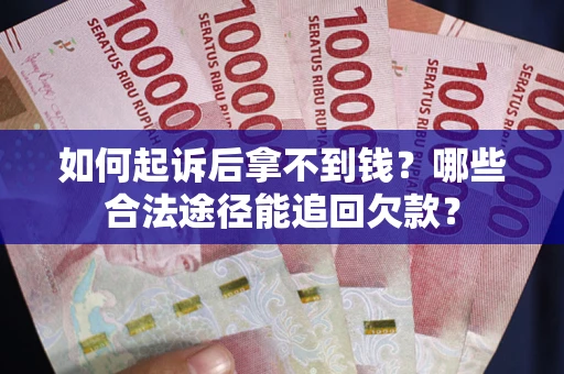 武汉如何起诉后拿不到钱？哪些合法途径能追回欠款？