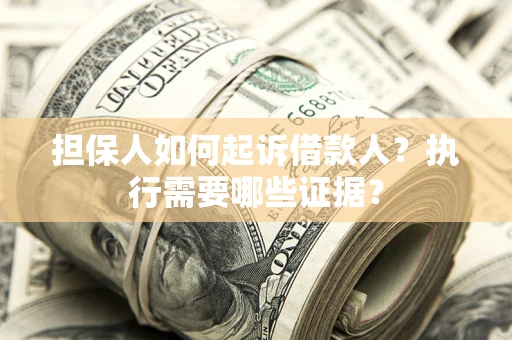 武汉担保人如何起诉借款人？执行需要哪些证据？