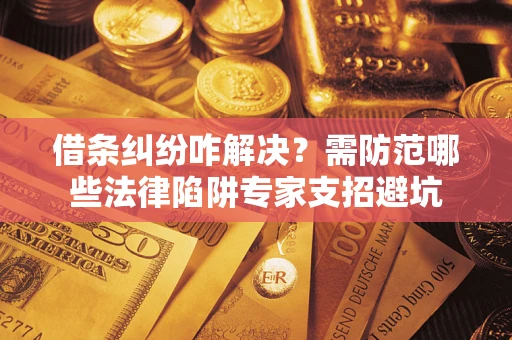 武汉借条纠纷咋解决？需防范哪些法律陷阱专家支招避坑
