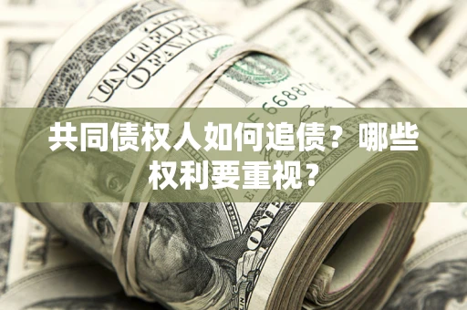 武汉共同债权人如何追债？哪些权利要重视？