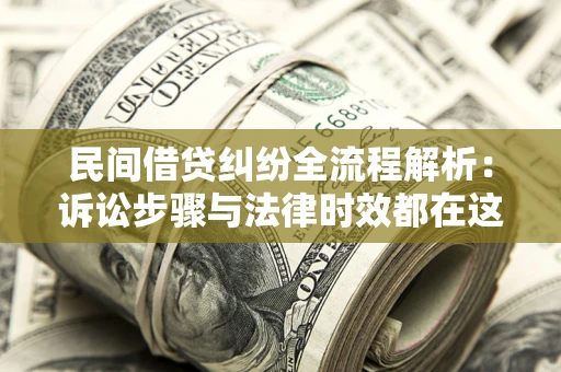 武汉民间借贷纠纷全流程解析：诉讼步骤与法律时效都在这儿了