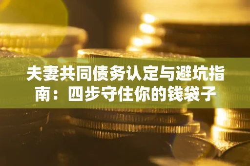 武汉夫妻共同债务认定与避坑指南：四步守住你的钱袋子