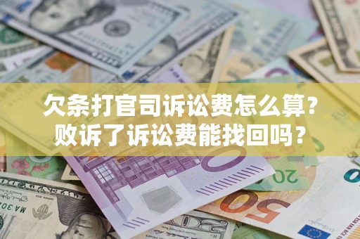 武汉欠条打官司诉讼费怎么算？败诉了诉讼费能找回吗？