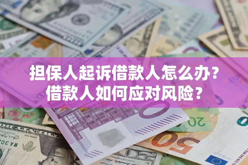 武汉担保人起诉借款人怎么办？借款人如何应对风险？