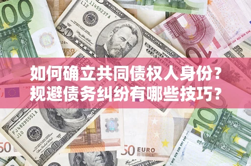 武汉如何确立共同债权人身份？规避债务纠纷有哪些技巧？