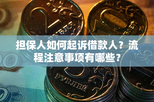 武汉担保人如何起诉借款人？流程注意事项有哪些？